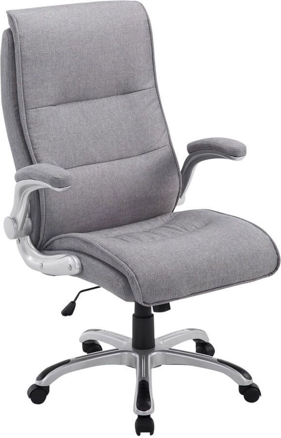 KantoormeubelenPlus Directie Bureaustoel Askola Stof Lichtgrijs