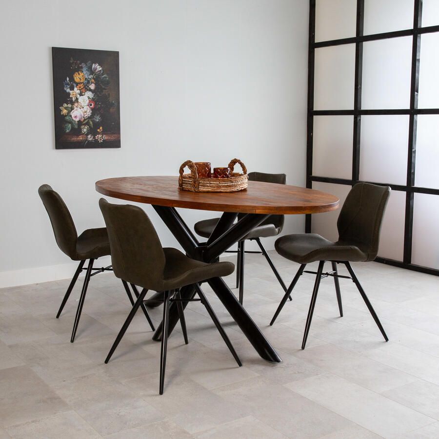 KantoormeubelenPlus Eet Vergadertafel Faskruosfjorour Ovaal 280 x 110 cm