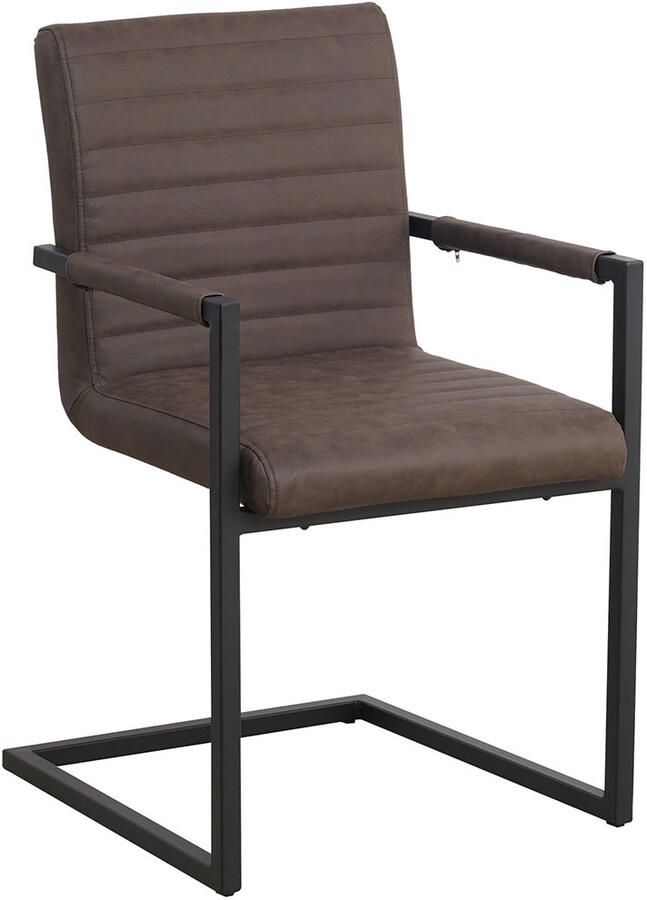 Kantoormeubelen Plus Eetkamer Vergaderstoel Egilsstaoir Kunstleer Taupe