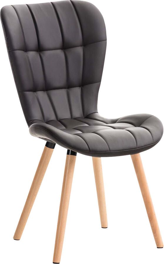 KantoormeubelenPlus Eetkamer Vergaderstoel Middelfart PU leer Bruin