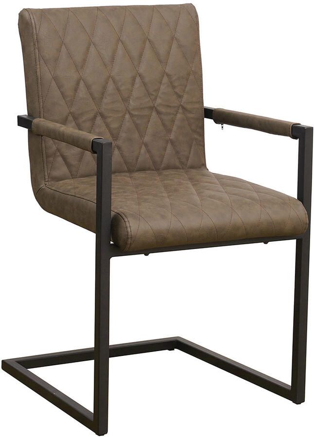 KantoormeubelenPlus Eetkamer Vergaderstoel Sandgeroi Kunstleer Taupe