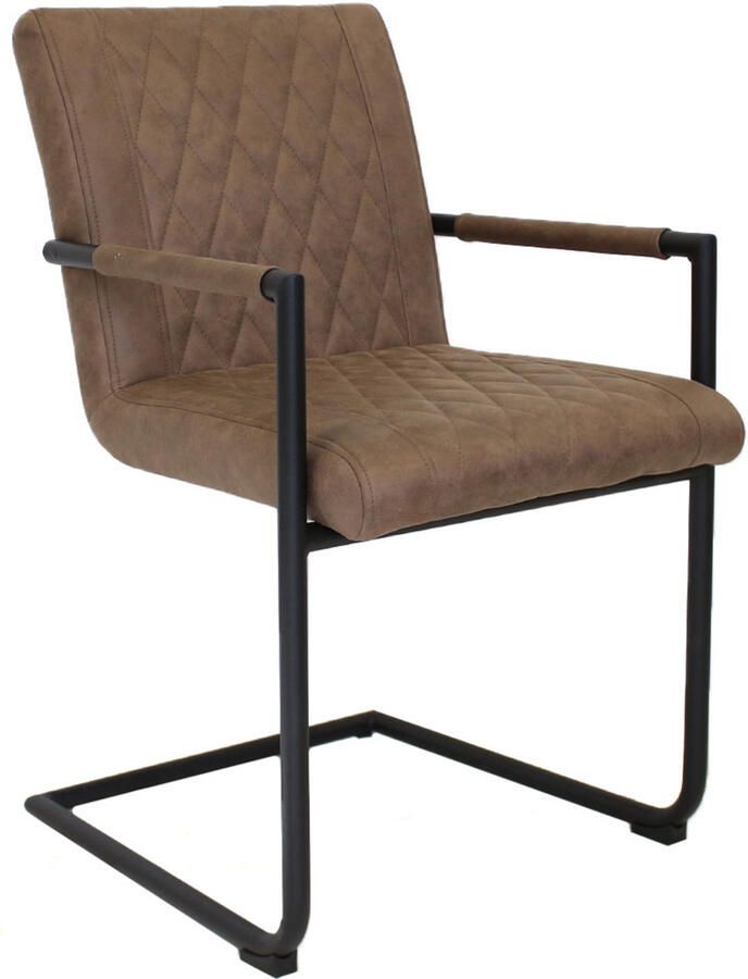 KantoormeubelenPlus Eetkamer Vergaderstoel Sauoarkrokur Taupe