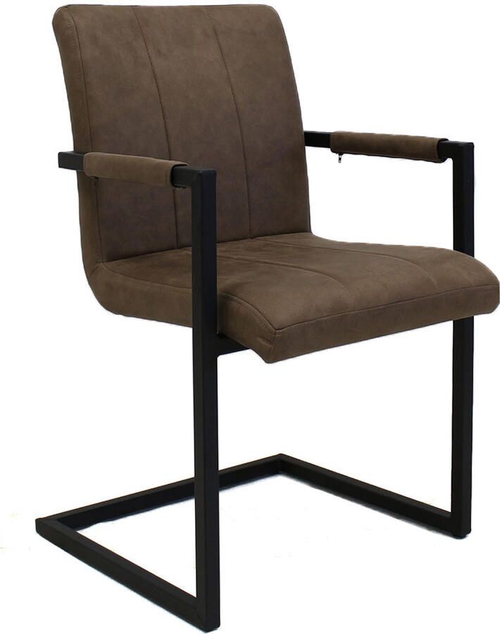 KantoormeubelenPlus Eetkamer Vergaderstoel Selfoss Taupe