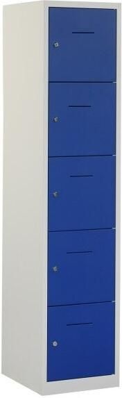 ABC Kantoormeubelen Kleuren: Licht grijs met blauwe deuren + 10 00