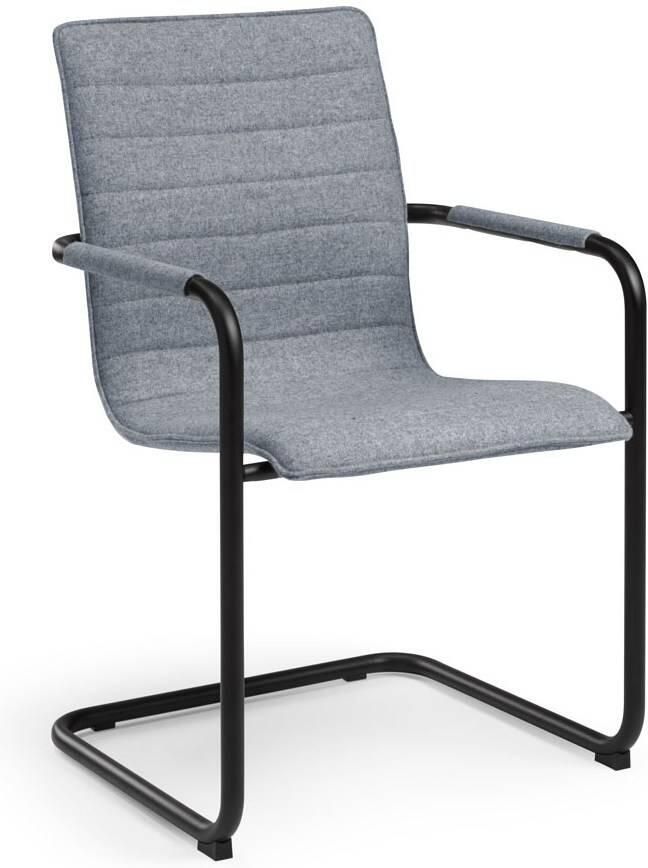 ABC Kantoormeubelen Vergaderstoel Design zwart Frame of wit frame