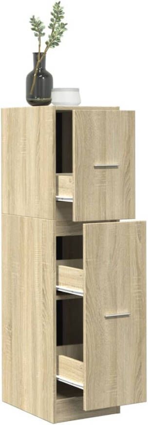 VidaXL Apothekerskast 30x41x118 cm bewerkt hout sonoma eikenkleurig