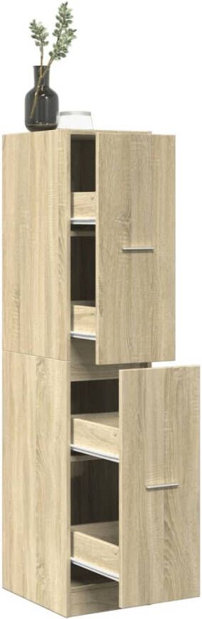 VidaXL Apothekerskast 30x41x144 5 cm bewerkt hout sonoma eikenkleurig