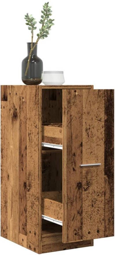 VidaXL Apothekerskast 30x41x77 5 cm bewerkt hout oud houtkleurig