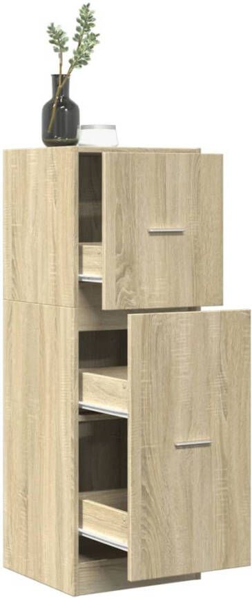 VidaXL Apothekerskast 40x41x118 cm bewerkt hout sonoma eikenkleurig