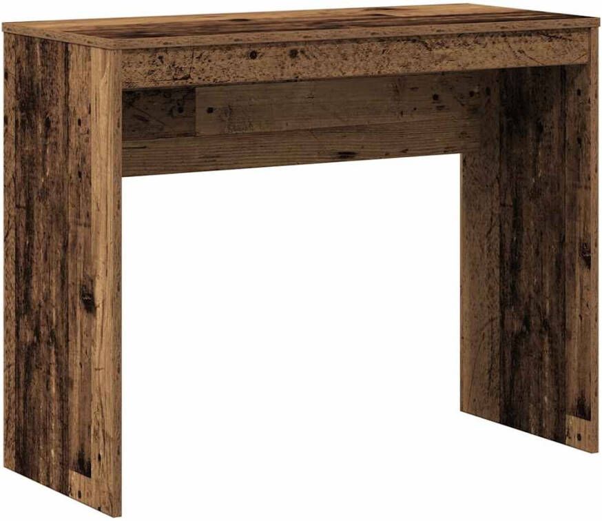 VidaXL Bureau 90x40x72 cm bewerkt hout oud houtkleurig