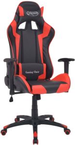 VidaXL Bureau - gamestoel verstelbaar kunstleer rood