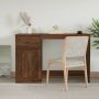 VidaXL Bureau met lade 115x50x75 cm bewerkt hout bruin eikenkleur - Thumbnail 1