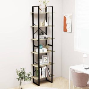 VidaXL Opbergrek 60x30x210 cm bewerkt hout sonoma eikenkleurig