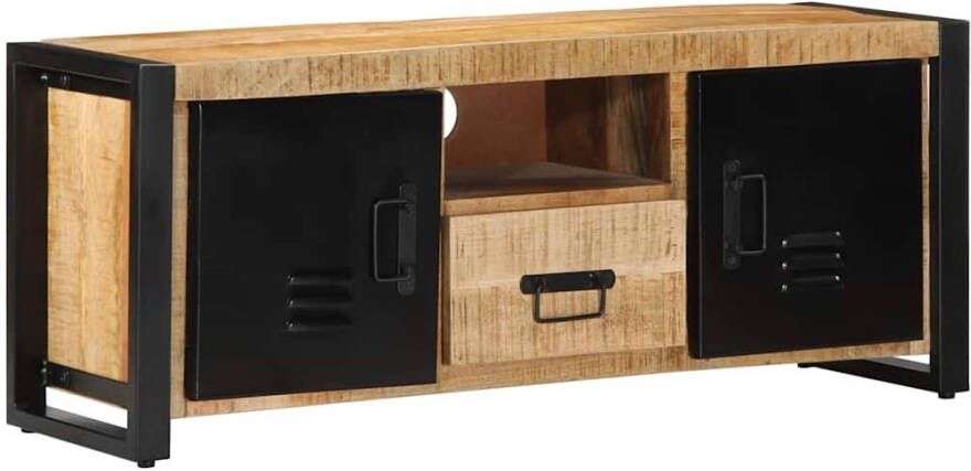 VidaXL Tv-meubel 100x30x40 cm massief ruw mangohout