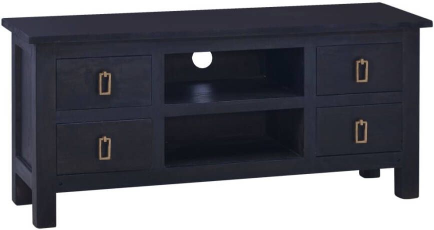 VidaXL Tv-meubel 100x30x45 cm massief mahoniehout lichtkoffiekleurig