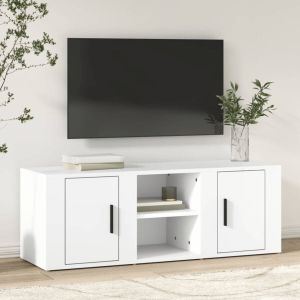 VidaXL Tv-meubel 100x31 5x35 cm bewerkt hout wit