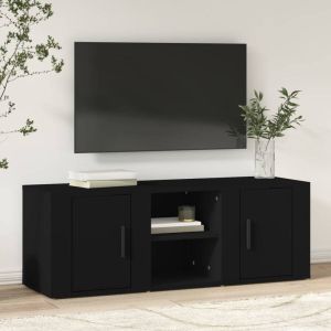 VidaXL Tv-meubel 100x31 5x35 cm bewerkt hout zwart