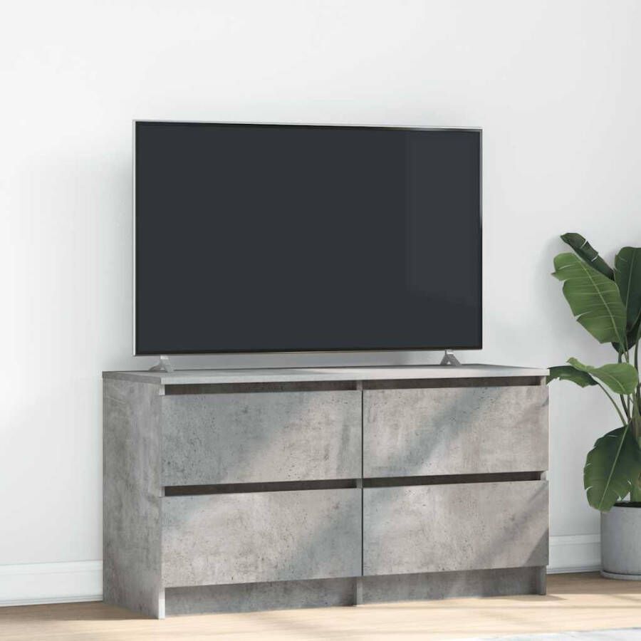 VidaXL Tv-meubel 100x35x54 cm bewerkt hout betongrijs