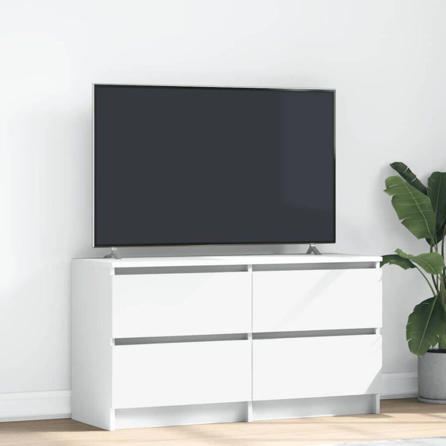 VidaXL Tv-meubel 100x35x54 cm bewerkt hout wit