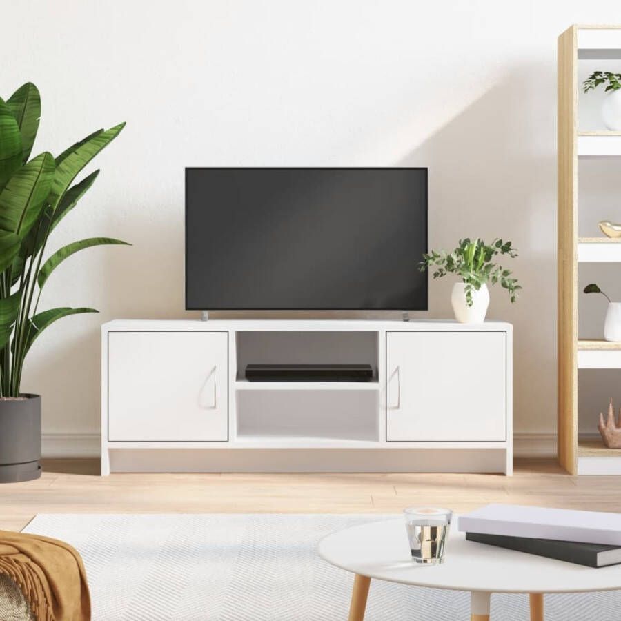 VidaXL Tv-meubel 102x30x37 5 cm bewerkt hout wit