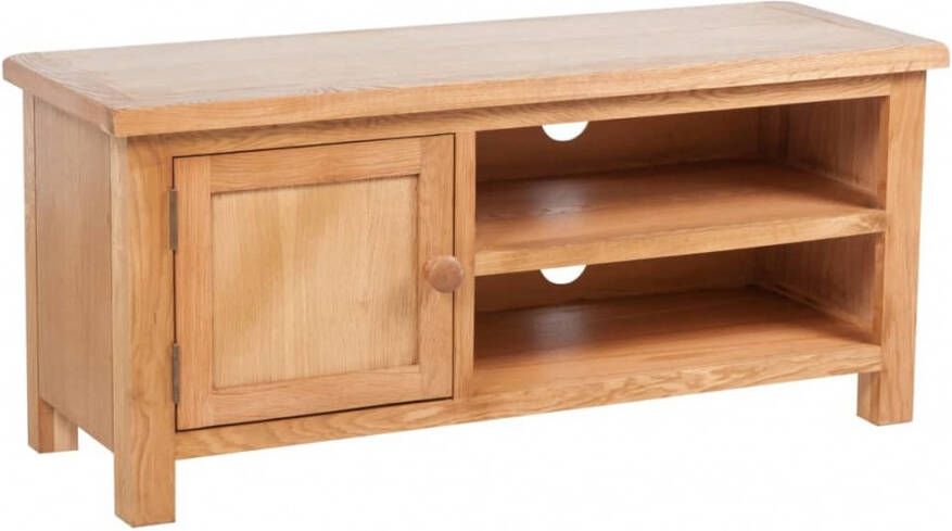 VidaXL Tv meubel 103x36x46 cm massief eikenhout