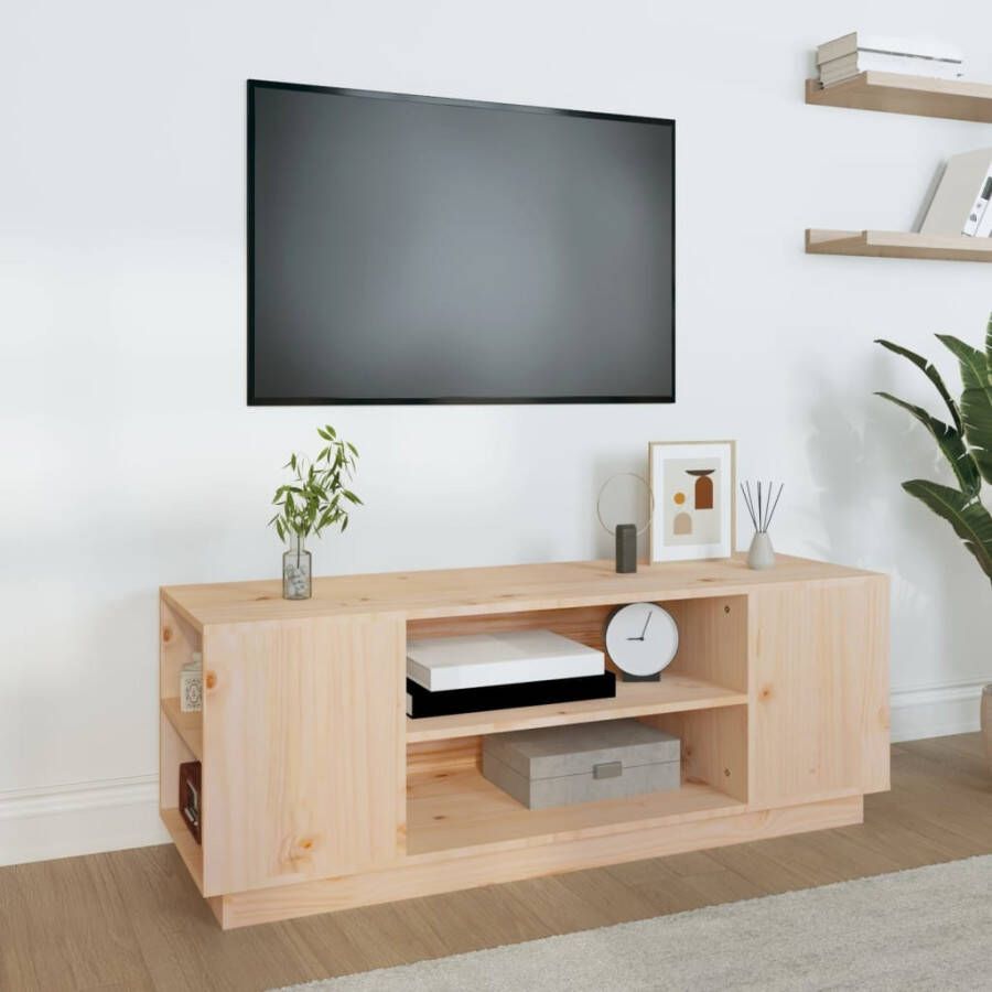 VidaXL Tv-meubel 110x35x40 5 cm massief grenenhout