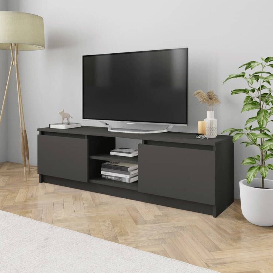 VidaXL Tv-meubel 120x30x35 5 cm bewerkt hout grijs