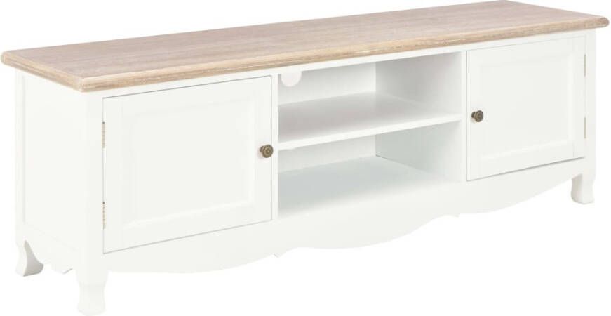 VidaXL Tv-meubel 120x30x40 cm hout wit