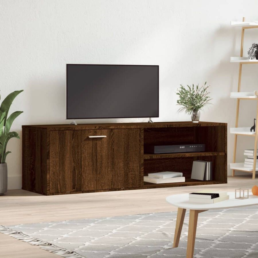 VidaXL Tv-meubel 120x34x37 cm bewerkt hout bruineikenkleurig