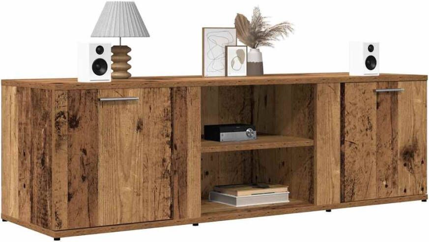 VidaXL Tv-meubel 120x34x37 cm bewerkt hout oud houtkleurig