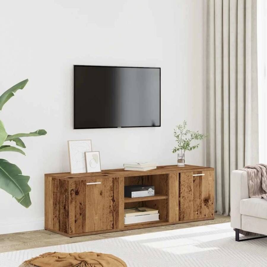 VidaXL Tv-meubel 120x34x37 cm bewerkt hout oud houtkleurig