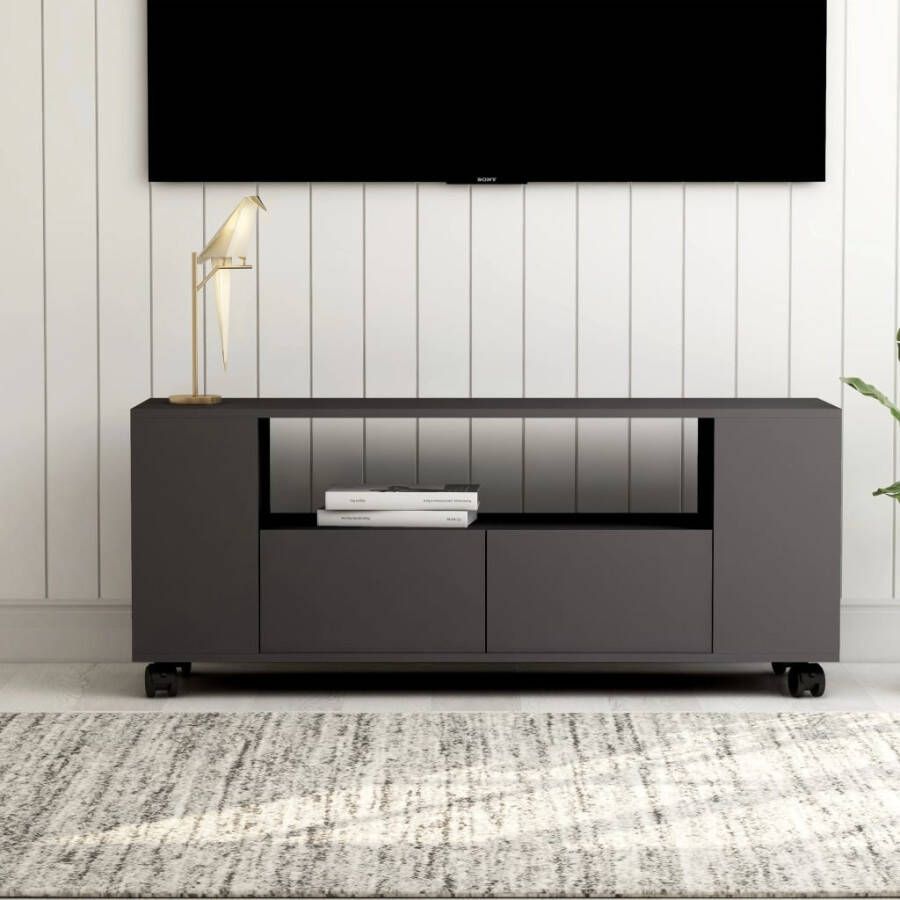 VidaXL Tv-meubel 120x35x48 cm bewerkt hout grijs