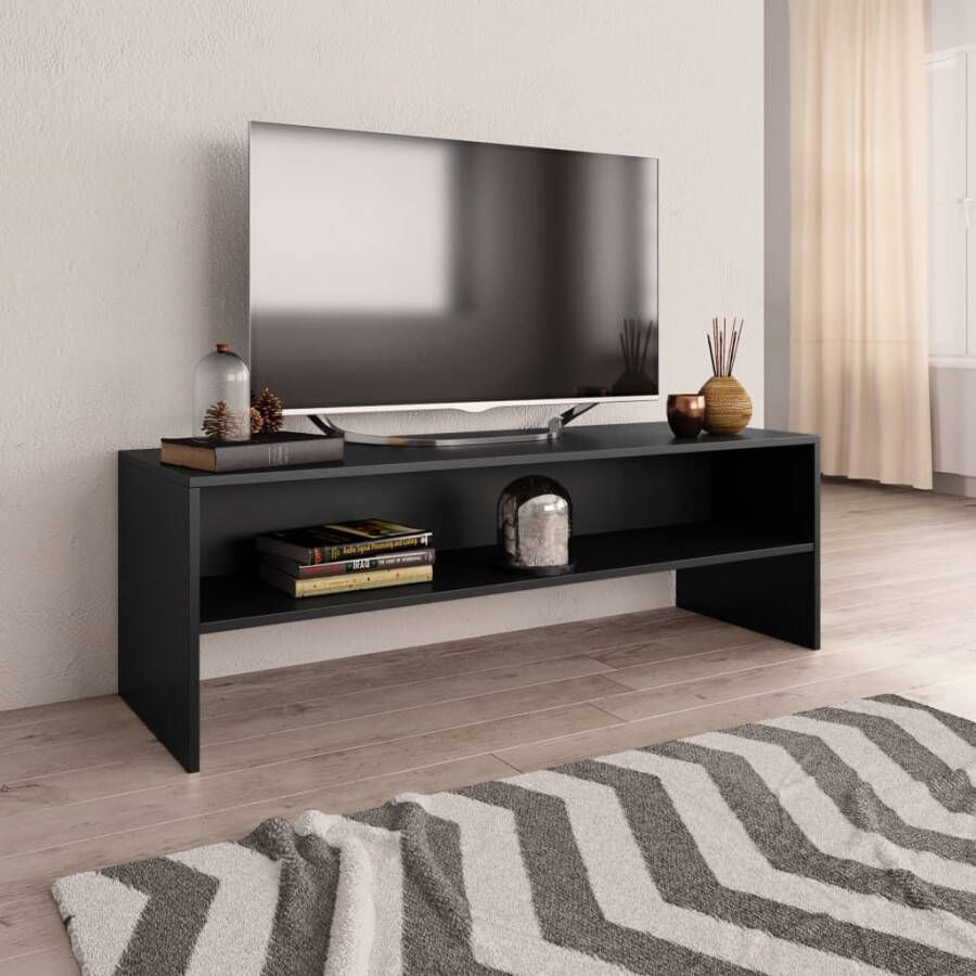 VidaXL Tv-meubel 120x40x40 cm bewerkt hout zwart