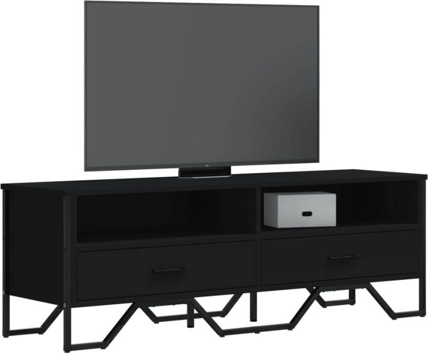 VidaXL Tv-meubel 122x34x41 cm bewerkt hout zwart