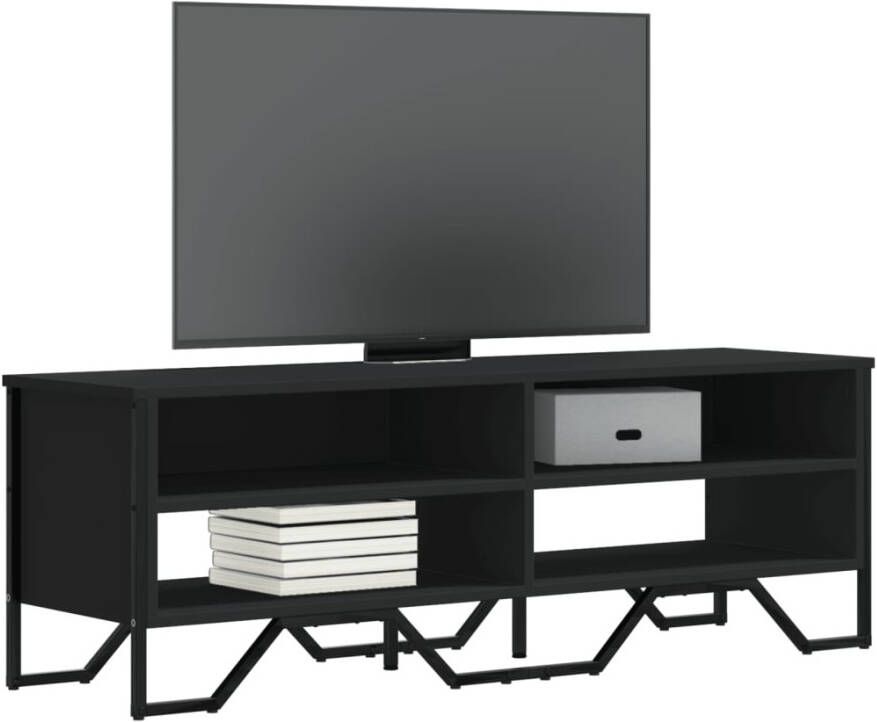 VidaXL Tv-meubel 122x34x41 cm bewerkt hout zwart