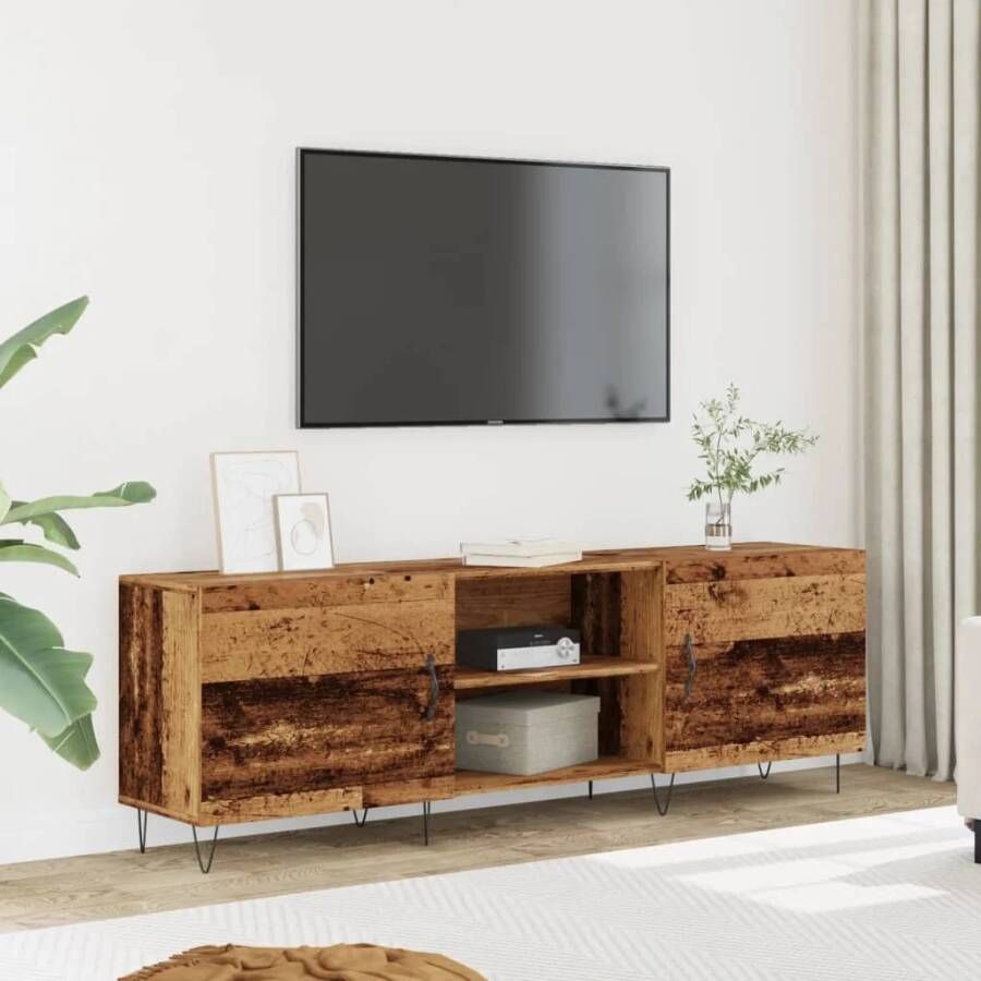 VidaXL Tv-meubel 150x30x50 cm bewerkt hout oud houtkleurig