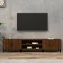 VidaXL Tv-meubel 180x31 5x40 cm bewerkt hout bruin eikenkleur - Thumbnail 1