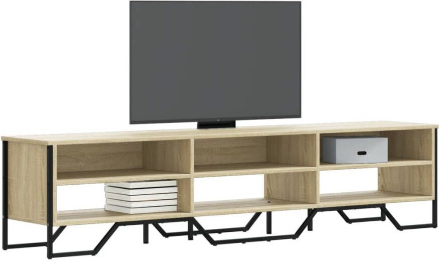 VidaXL Tv-meubel 180x34x41 cm bewerkt hout sonoma eikenkleurig