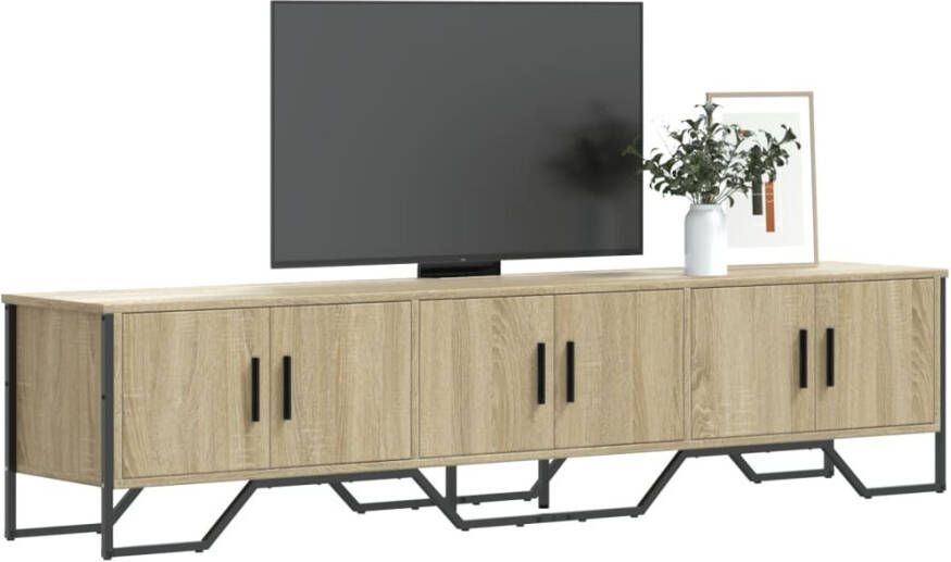 VidaXL Tv-meubel 180x34x41 cm bewerkt hout sonoma eikenkleurig