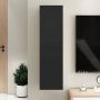 VidaXL Tv-meubel 30 5x30x110 cm spaanplaat zwart - Thumbnail 1