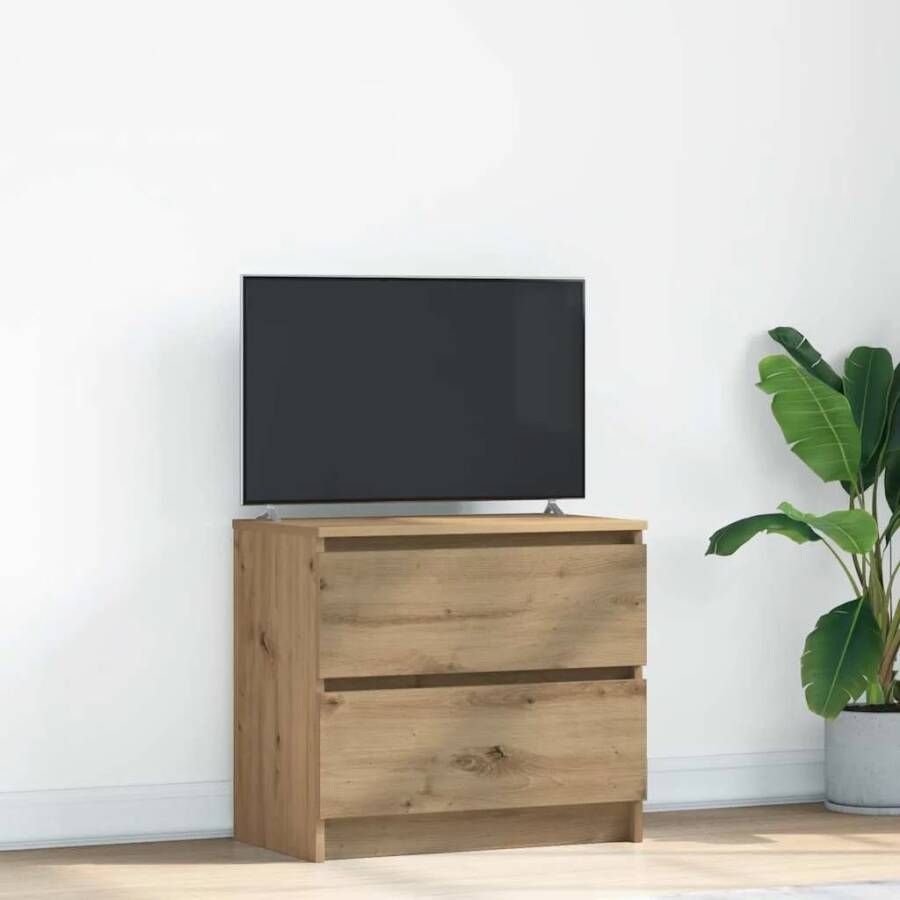 VidaXL Tv-meubel 60x35x54 cm bewerkt hout artisanaal eikenkleur