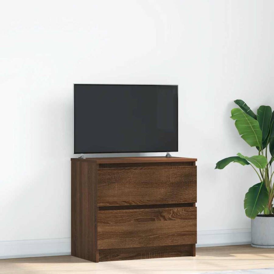 VidaXL Tv-meubel 60x35x54 cm bewerkt hout bruin eikenkleur