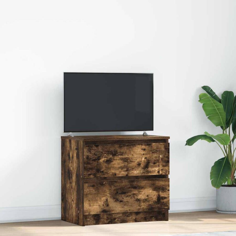 VidaXL Tv-meubel 60x35x54 cm bewerkt hout gerookt eikenkleurig