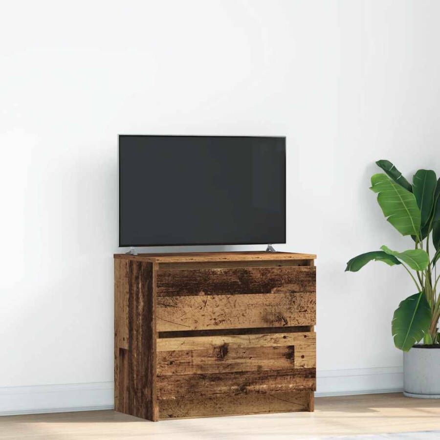 VidaXL Tv-meubel 60x35x54 cm bewerkt hout oud houtkleurig