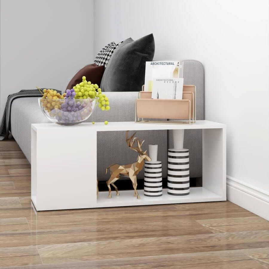 VidaXL Tv-meubel 80x24x32 cm bewerkt hout wit