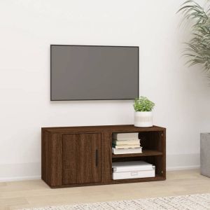 VidaXL Tv-meubel 80x31 5x36 cm bewerkt hout bruineikenkleurig
