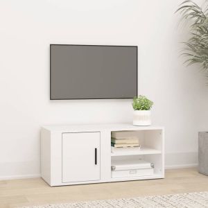 VidaXL Tv-meubel 80x31 5x36 cm bewerkt hout wit
