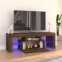 VidaXL Tv-meubel met LED-verlichting 120x35x40 cm bruineikenkleurig - Thumbnail 2