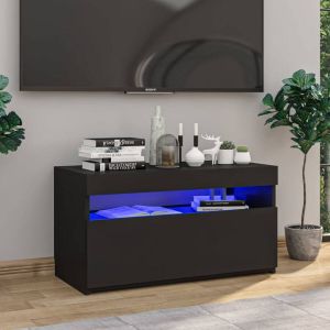 VidaXL Tv-meubel met LED-verlichting 75x35x40 cm zwart