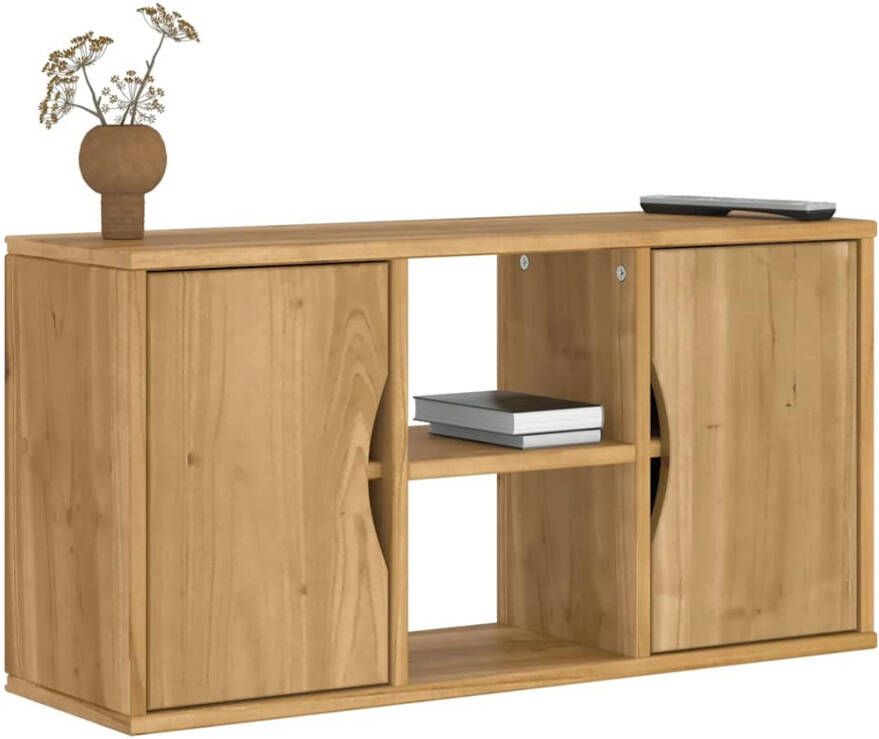 VidaXL Tv-meubel ODDA 79x24x40 cm massief grenenhout